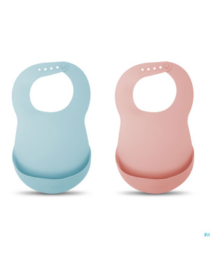 Suavinex feeding forest bavoir silicone bleu