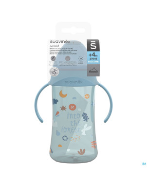 Suavinex feeding forest gobelet poignees bleu270ml