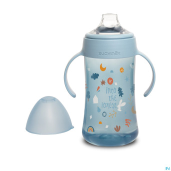 Suavinex feeding forest gobelet poignees bleu270ml