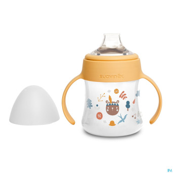 Suavinex feeding forest gobelet poign. jaune 150ml