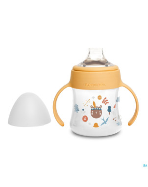 Suavinex feeding forest gobelet poign. jaune 150ml