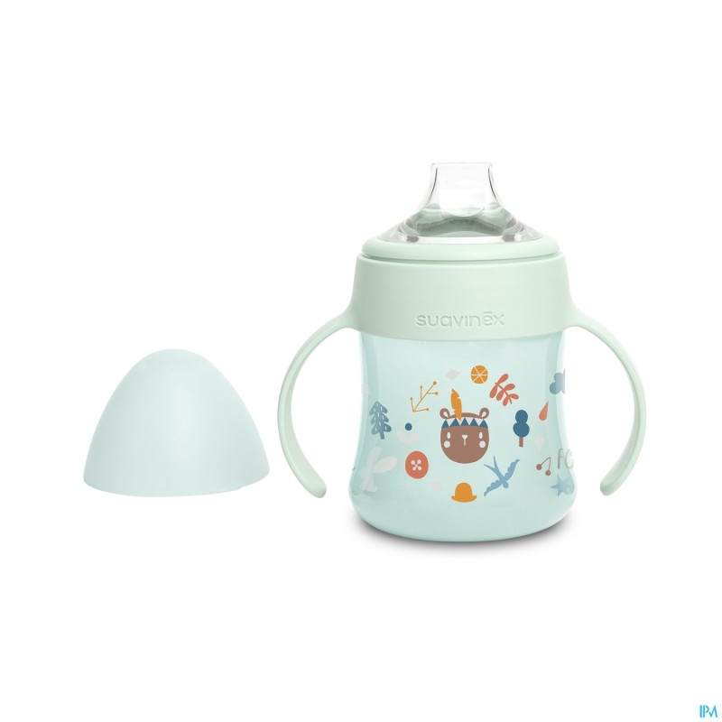 Suavinex feeding forest gobelet poignees vert150ml