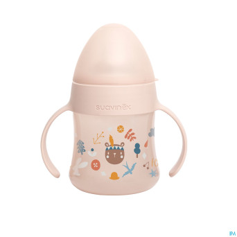 Suavinex feeding forest gobelet poignees rose150ml