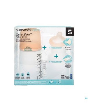 Suavinex zerozero set biberon a/coliques 270ml  mf