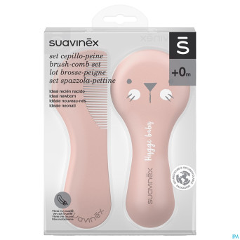 Suavinex hygge hygiene peigne & brosse rose