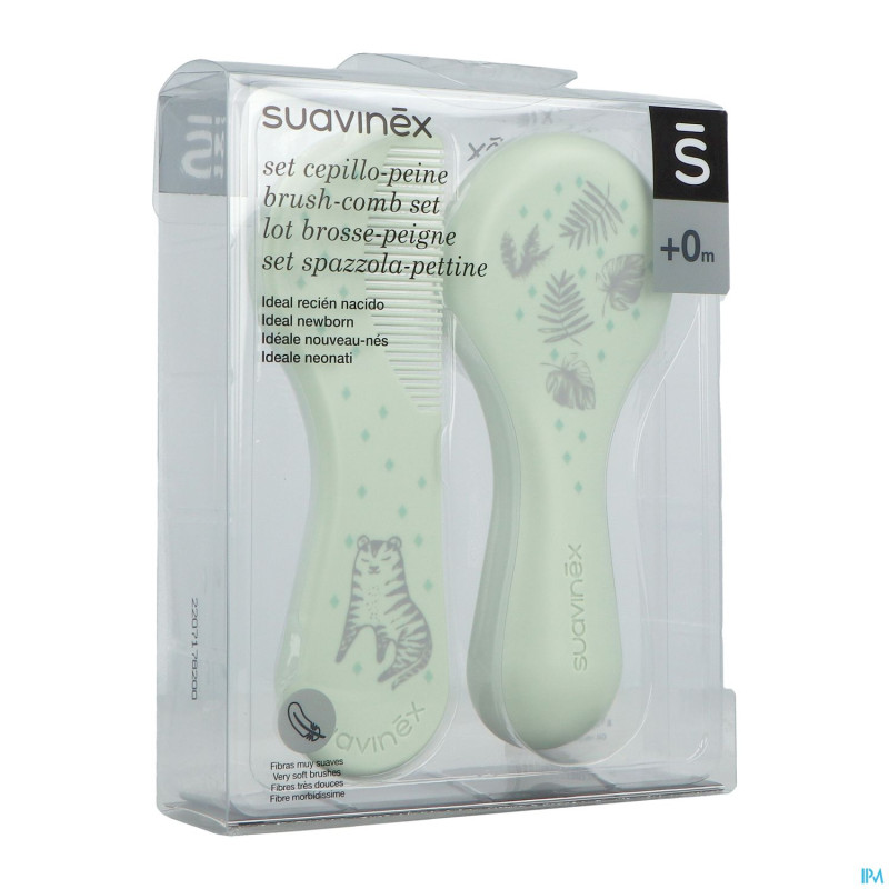 Suavinex hygge hygiene peigne & brosse bleu