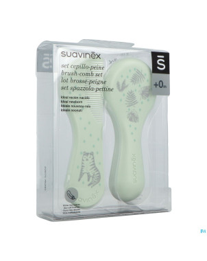 Suavinex hygge hygiene peigne & brosse bleu