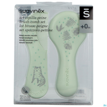 Suavinex hygge hygiene peigne & brosse bleu