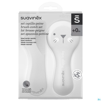 Suavinex hygge hygiene peigne & brosse blanc