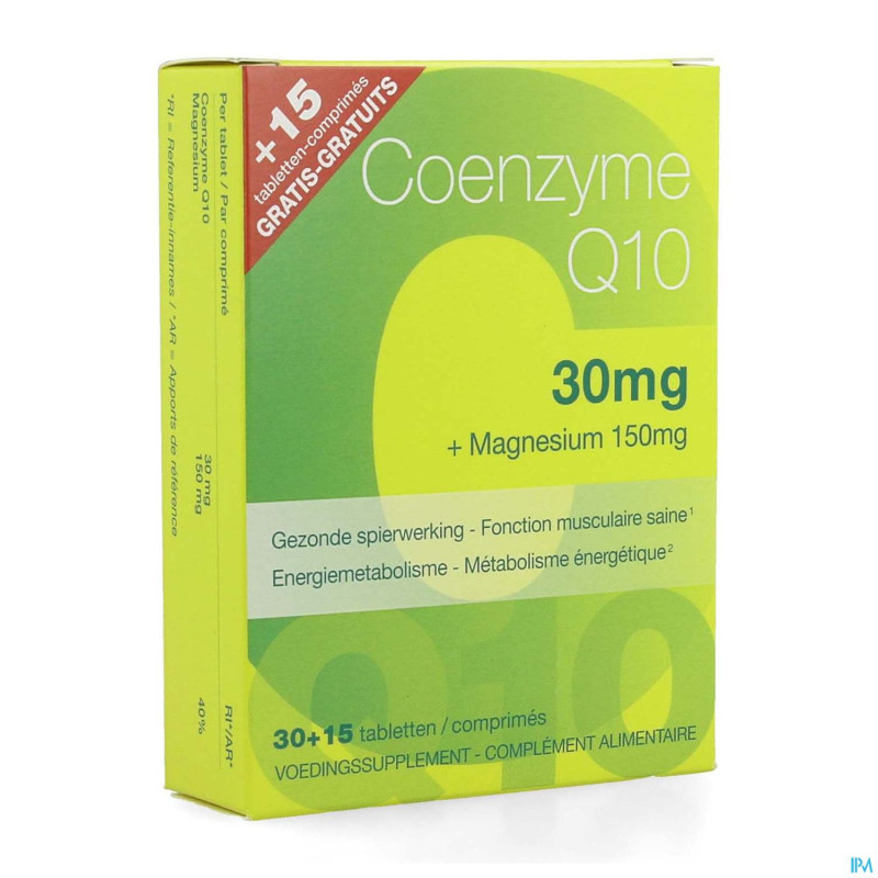 Coenzyme q10 30mg+mg energq  30+15 comp revogan