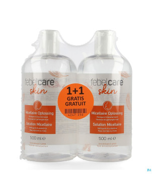Febelcare skin micellair oplossing 500ml 1+1gratis