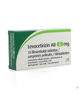 Levocetirizin ab  5mg comp pell  10 x  5mg