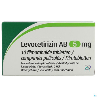 Levocetirizin ab  5mg comp pell  10 x  5mg