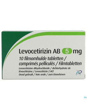 Levocetirizin ab  5mg comp pell  10 x  5mg