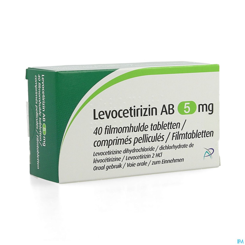 Levocetirizin ab  5mg comp pell  40 x  5mg