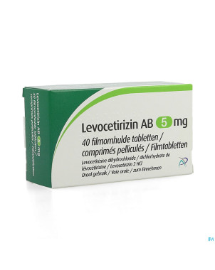 Levocetirizin ab  5mg comp pell  40 x  5mg