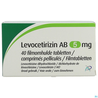 Levocetirizin ab  5mg comp pell  40 x  5mg