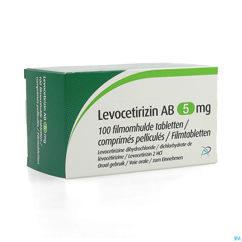 Levocetirizin ab  5mg comp pell 100 x  5mg