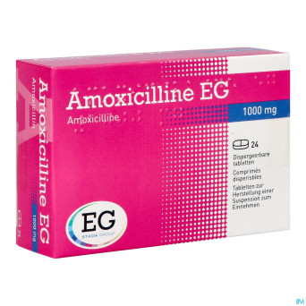 Amoxicilline eg 1000mg comp disp. 24x1000mg