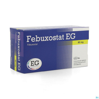 Febuxostat eg  80mg comp pell  84 x  80mg