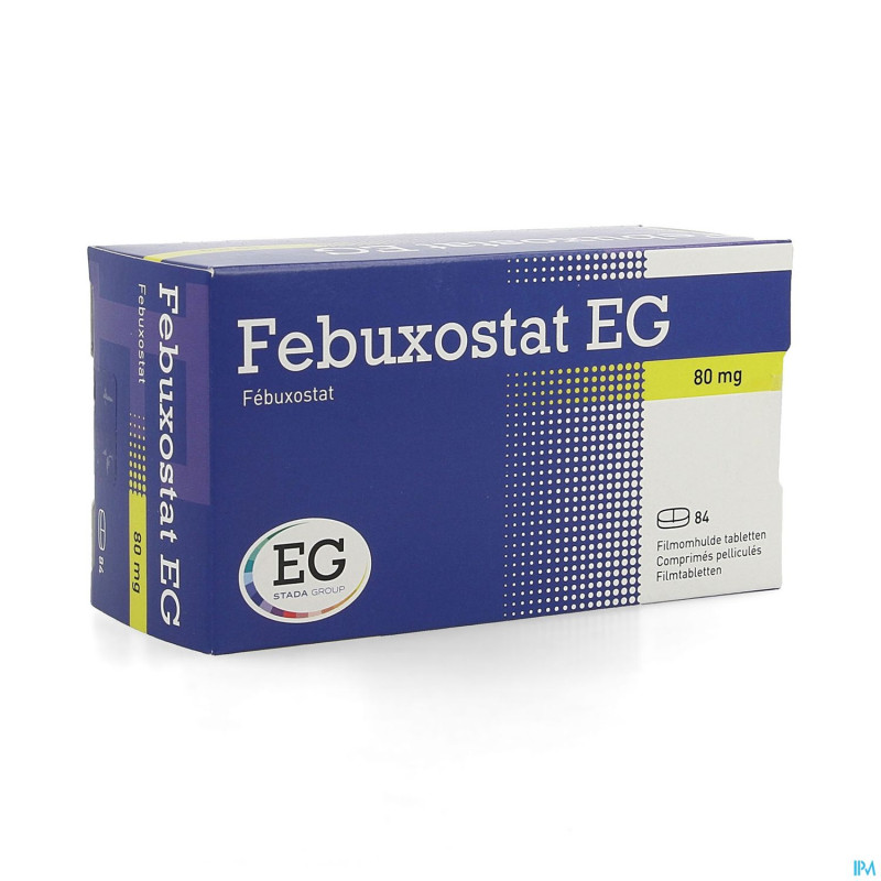 Febuxostat eg  80mg comp pell  84 x  80mg