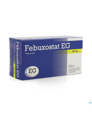 Febuxostat eg  80mg comp pell  84 x  80mg