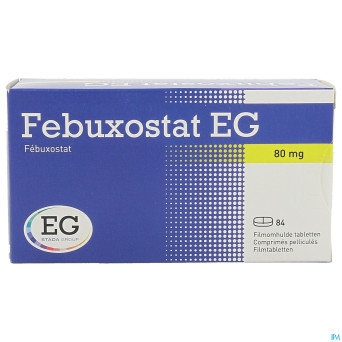 Febuxostat eg  80mg comp pell  84 x  80mg