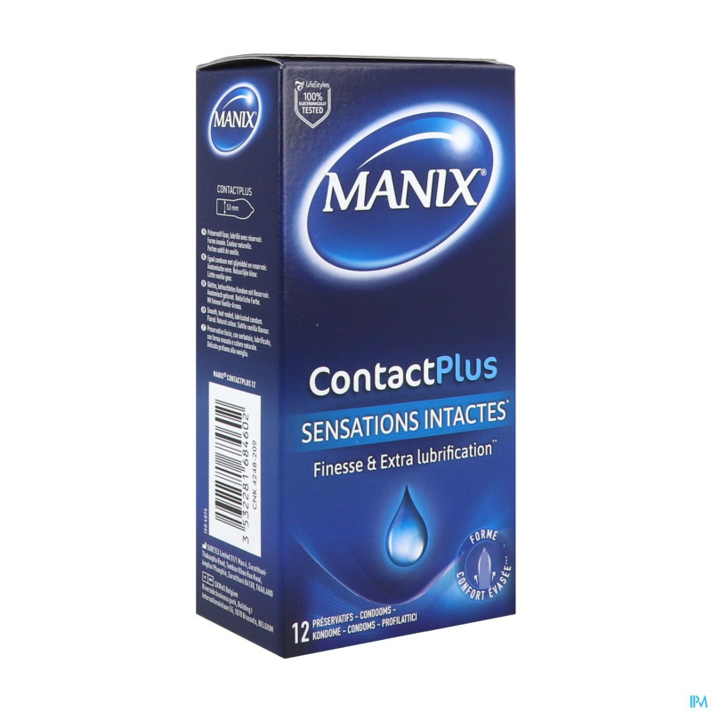 Manix contact plus preservatifs 12