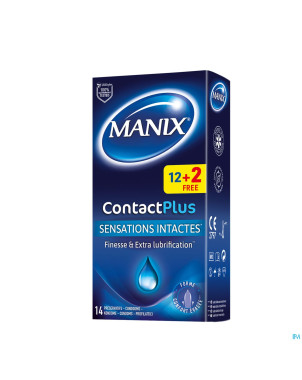 Manix contact plus preservatifs 12+2