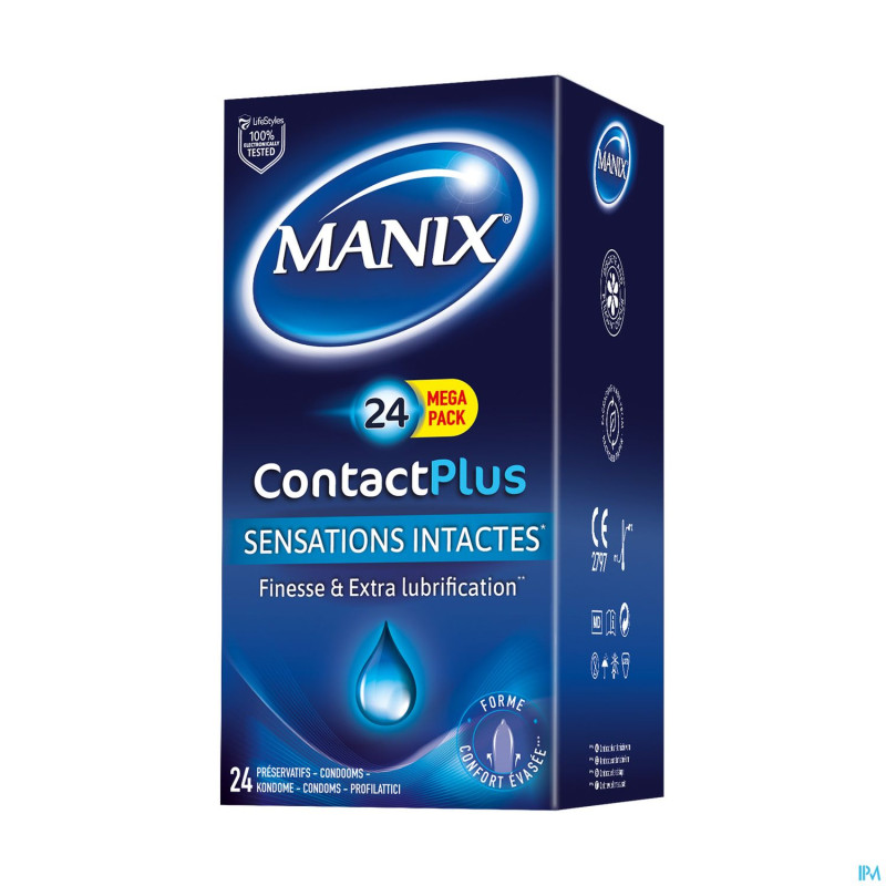 Manix contact plus preservatifs 24