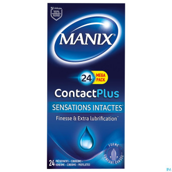 Manix contact plus preservatifs 24
