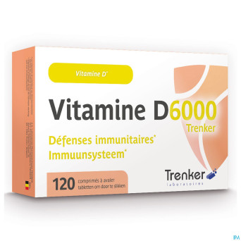 Vitamine d6000 trenker    comp 120