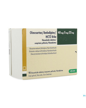 Olmesartan/amlodipine/hctz krka 40/ 5/25,0 comp 98