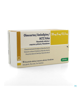 Olmesartan/amlodipine/hctz krka 20/ 5/12,5 comp 98