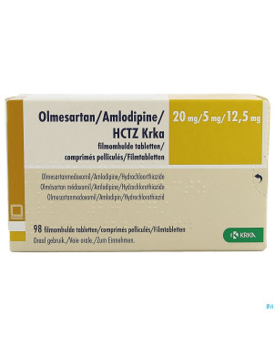 Olmesartan/amlodipine/hctz krka 20/ 5/12,5 comp 98