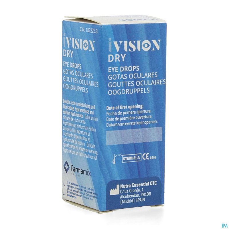 Ivision dry gouttes oculaires  10ml
