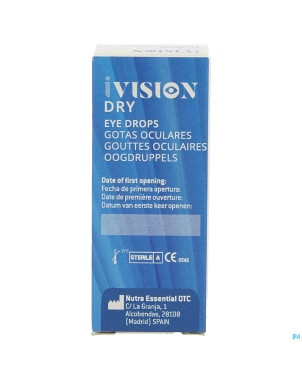 Ivision dry gouttes oculaires  10ml