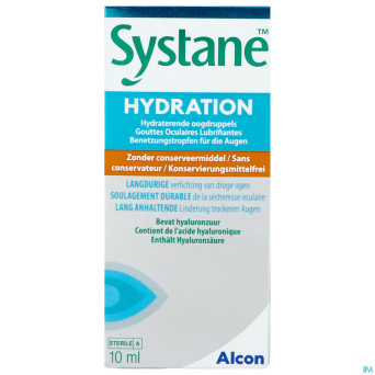 Systane hydratation gutt oculaires s/conserv. 10ml