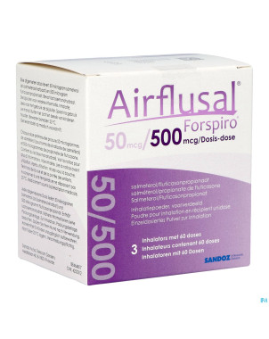 Airflusal forspiro 50mcg/500mcg pulv inh. 3x60 dos