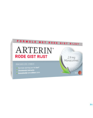 Arterin levure rouge riz   comp 180