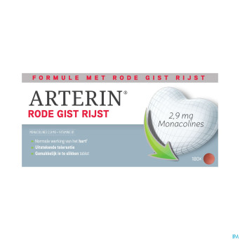 Arterin levure rouge riz   comp 180