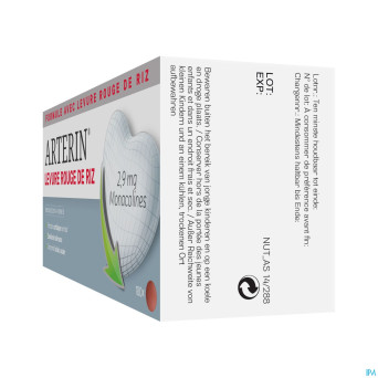 Arterin levure rouge riz   comp 180