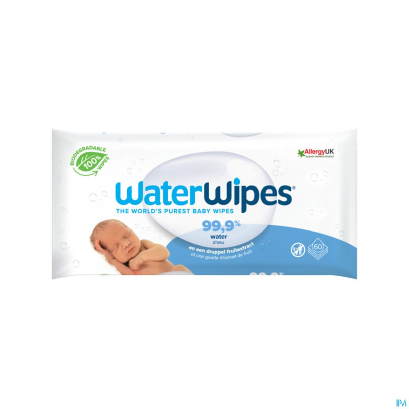 Waterwipes lingettes biodegradable 60