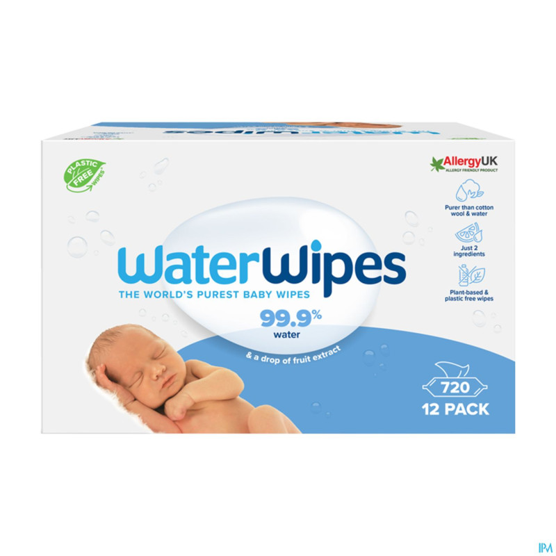 Waterwipes lingettes biodegradable 720