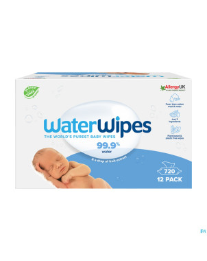 Waterwipes lingettes biodegradable 720