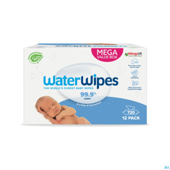 Waterwipes lingettes biodegradable 720