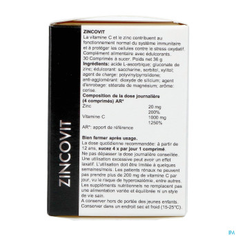Zincovit    comp a sucer 30
