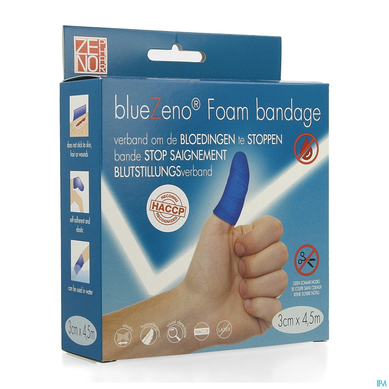 Bluezeno foam spongieux pansement  3cm x 4,5m 1