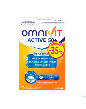 Omnivit active comp eff. 50+20    promo -35%