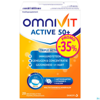 Omnivit active comp eff. 50+20    promo -35%